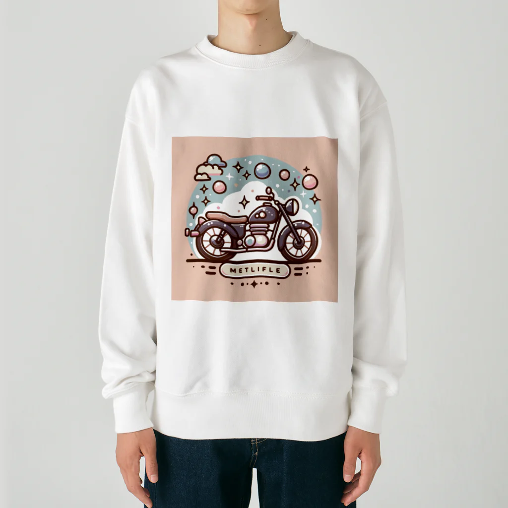 the blue seasonの夢のバブルライド Heavyweight Crew Neck Sweatshirt