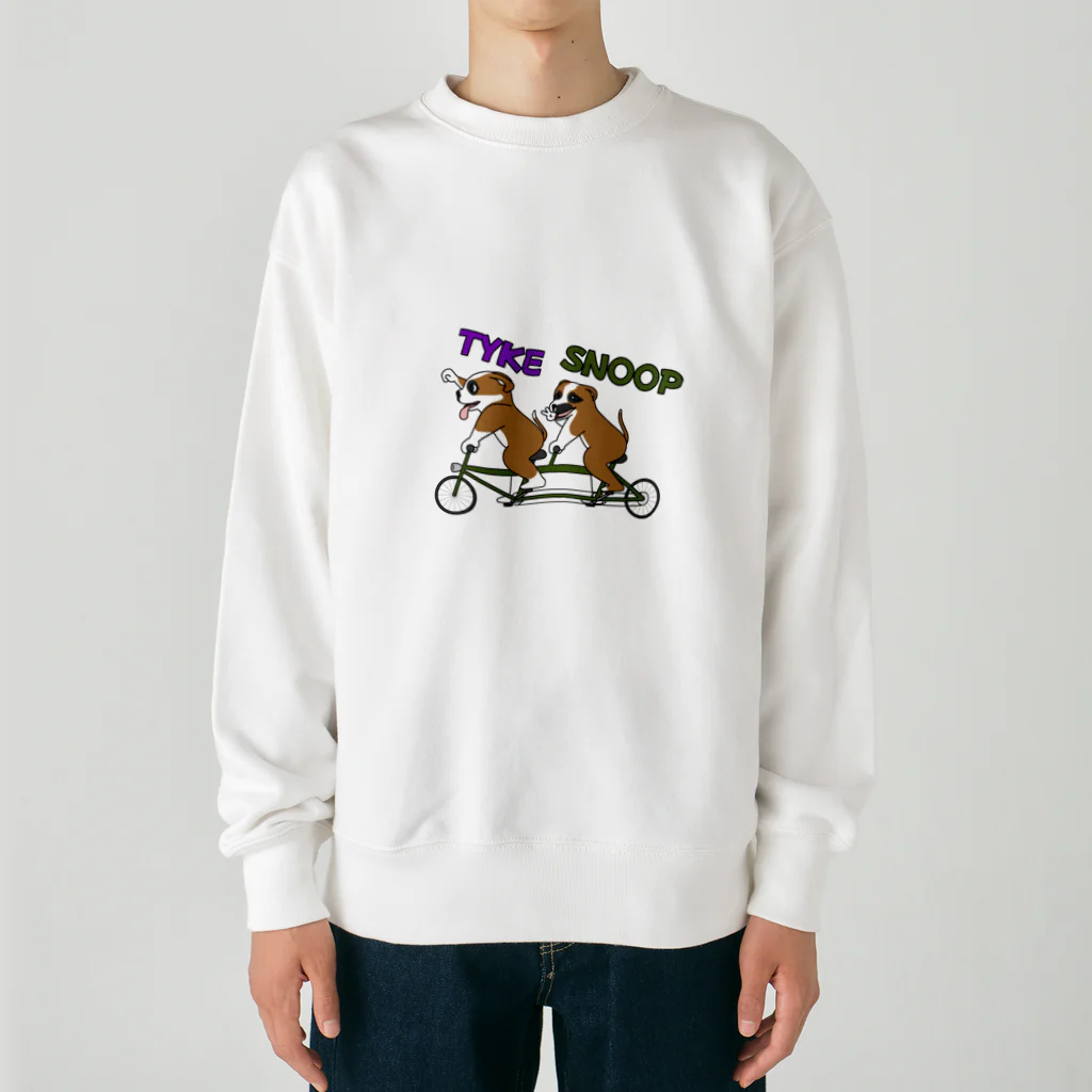 ぱぐもどきの2人乗りのふたり Heavyweight Crew Neck Sweatshirt