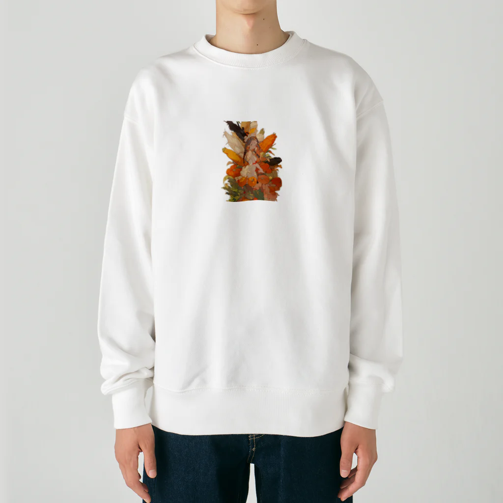 AQUAMETAVERSEの野菜娘　なでしこ1478 Heavyweight Crew Neck Sweatshirt