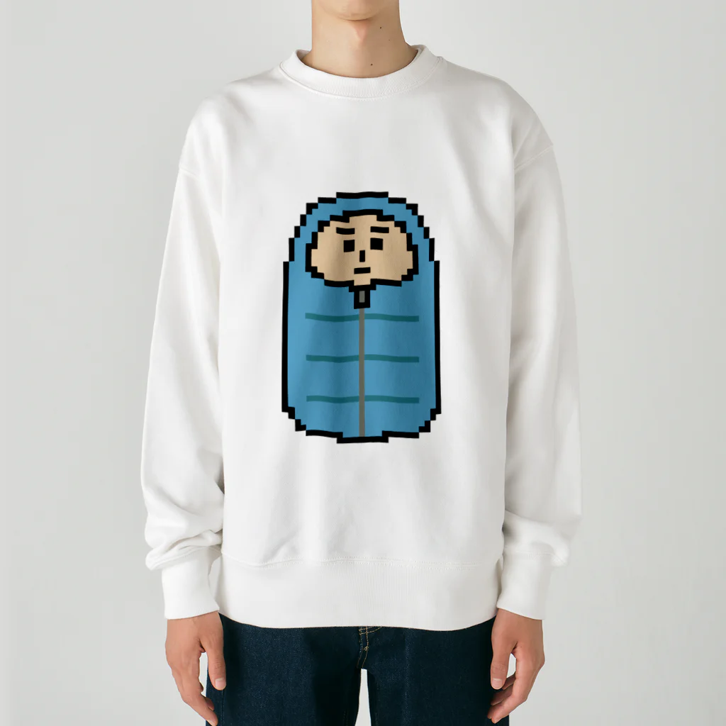 ムエックネの寝袋（ドット絵） Heavyweight Crew Neck Sweatshirt