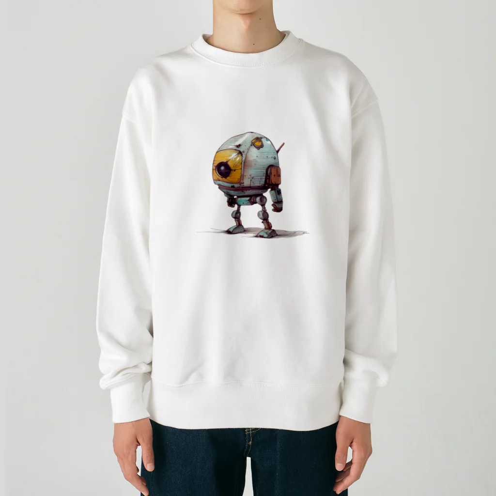 Sachi0625のレトロ戦闘ロボットＲ Heavyweight Crew Neck Sweatshirt