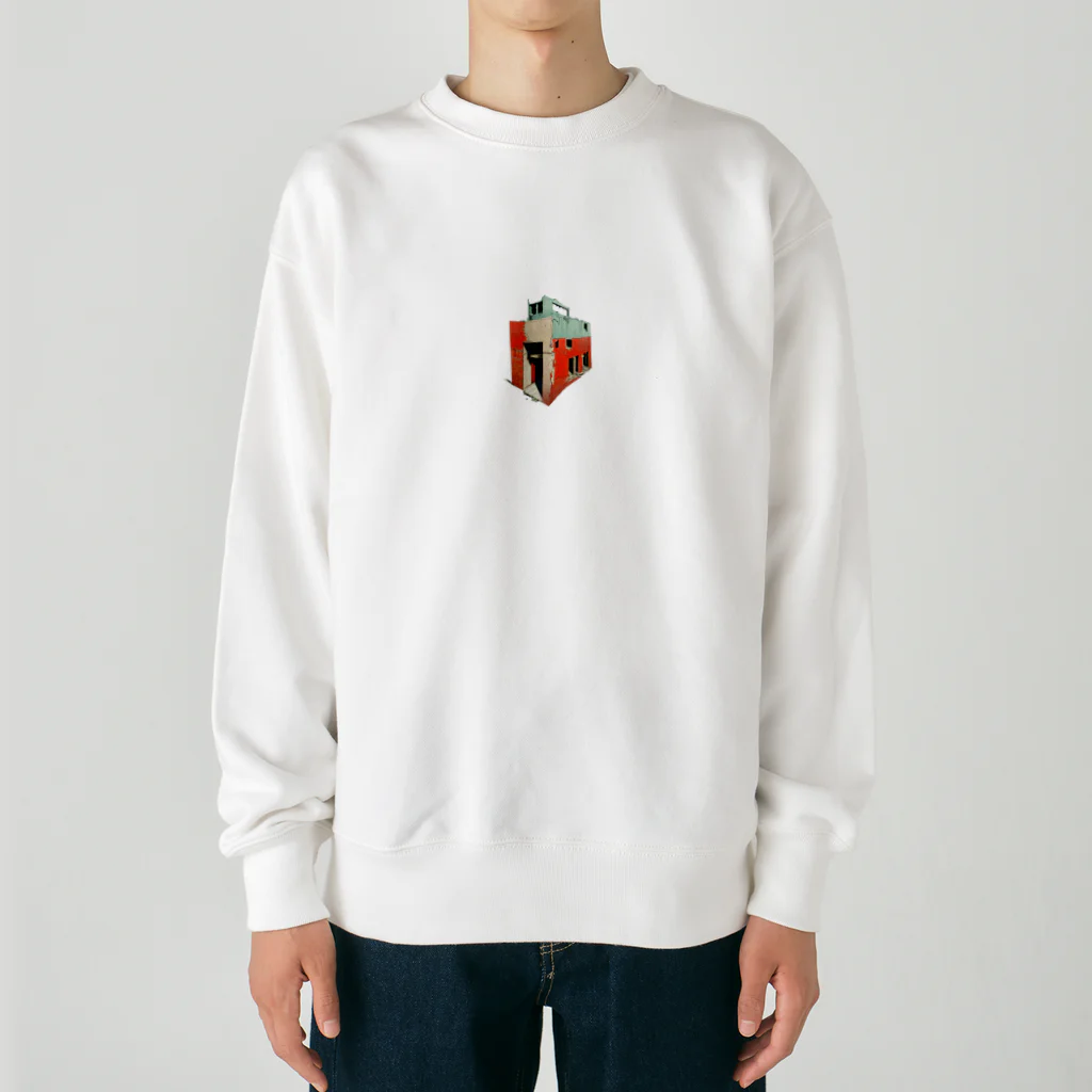 Buildingsの廃墟 2 Heavyweight Crew Neck Sweatshirt