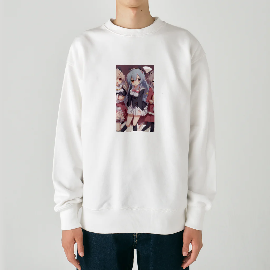 イマジネーション・ファクトリーのツンデレちゃん妹達 Heavyweight Crew Neck Sweatshirt