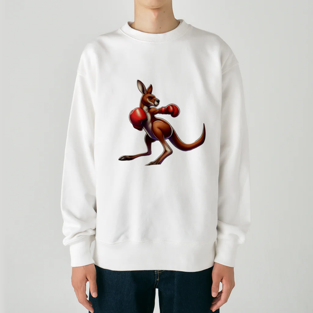 癒し系グッズのカンガルー Heavyweight Crew Neck Sweatshirt