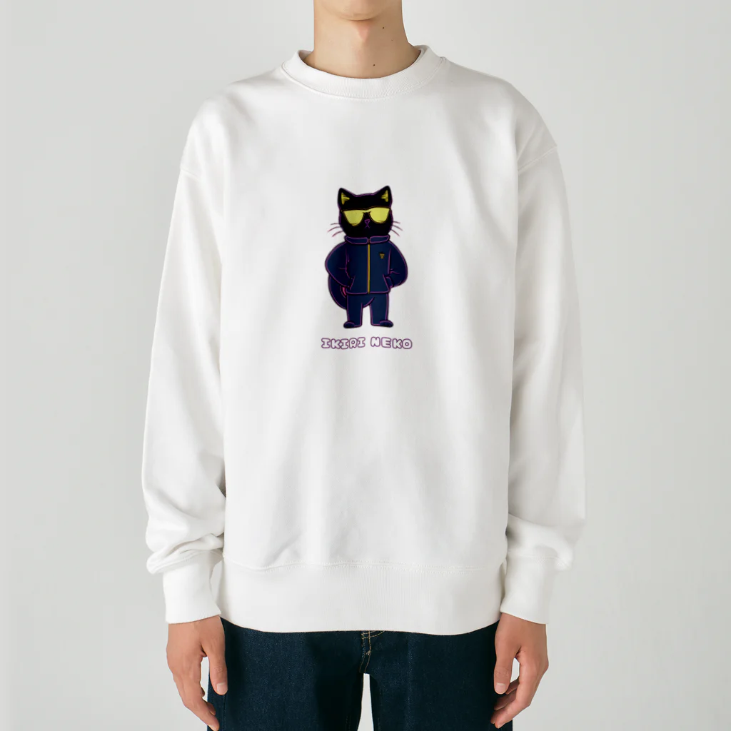 猫の奴隷のIKIRI NEKO - 第2弾 - Heavyweight Crew Neck Sweatshirt