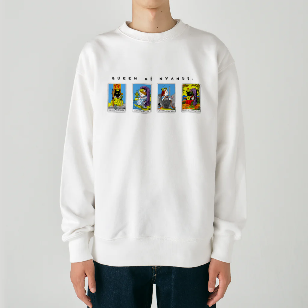 uranaieshiのQUEEN of NYANDS.  Heavyweight Crew Neck Sweatshirt