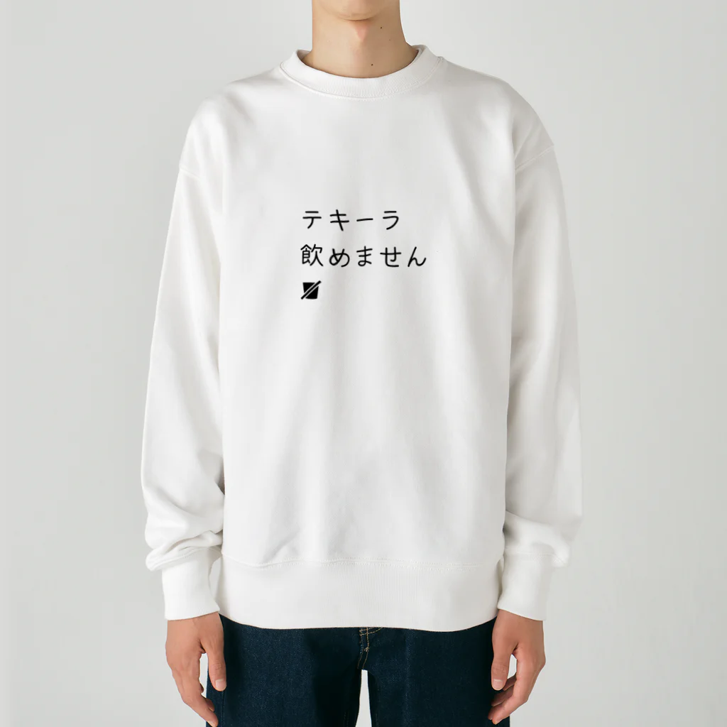 hanakismのテキーラ飲めません Heavyweight Crew Neck Sweatshirt