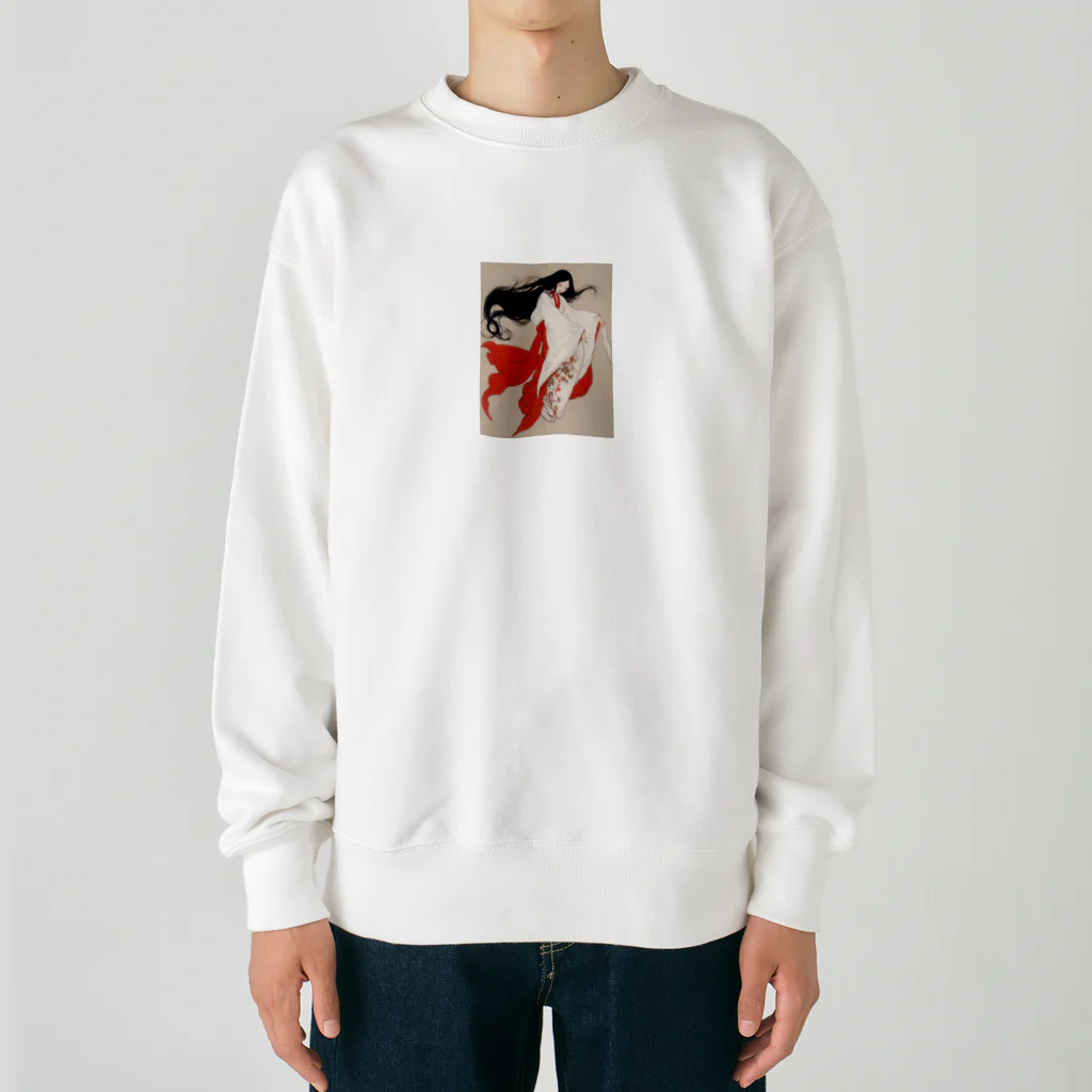 AQUAMETAVERSEの紫式部　なでしこ1478 Heavyweight Crew Neck Sweatshirt