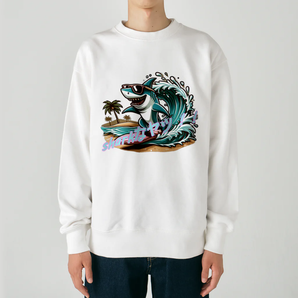 風来のSharkなヤツ!! Heavyweight Crew Neck Sweatshirt