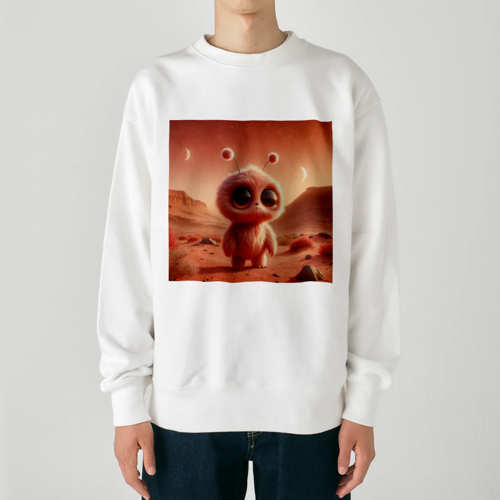 うるちゃんねるの火星で待ってるカセイくん Heavyweight Crew Neck Sweatshirt