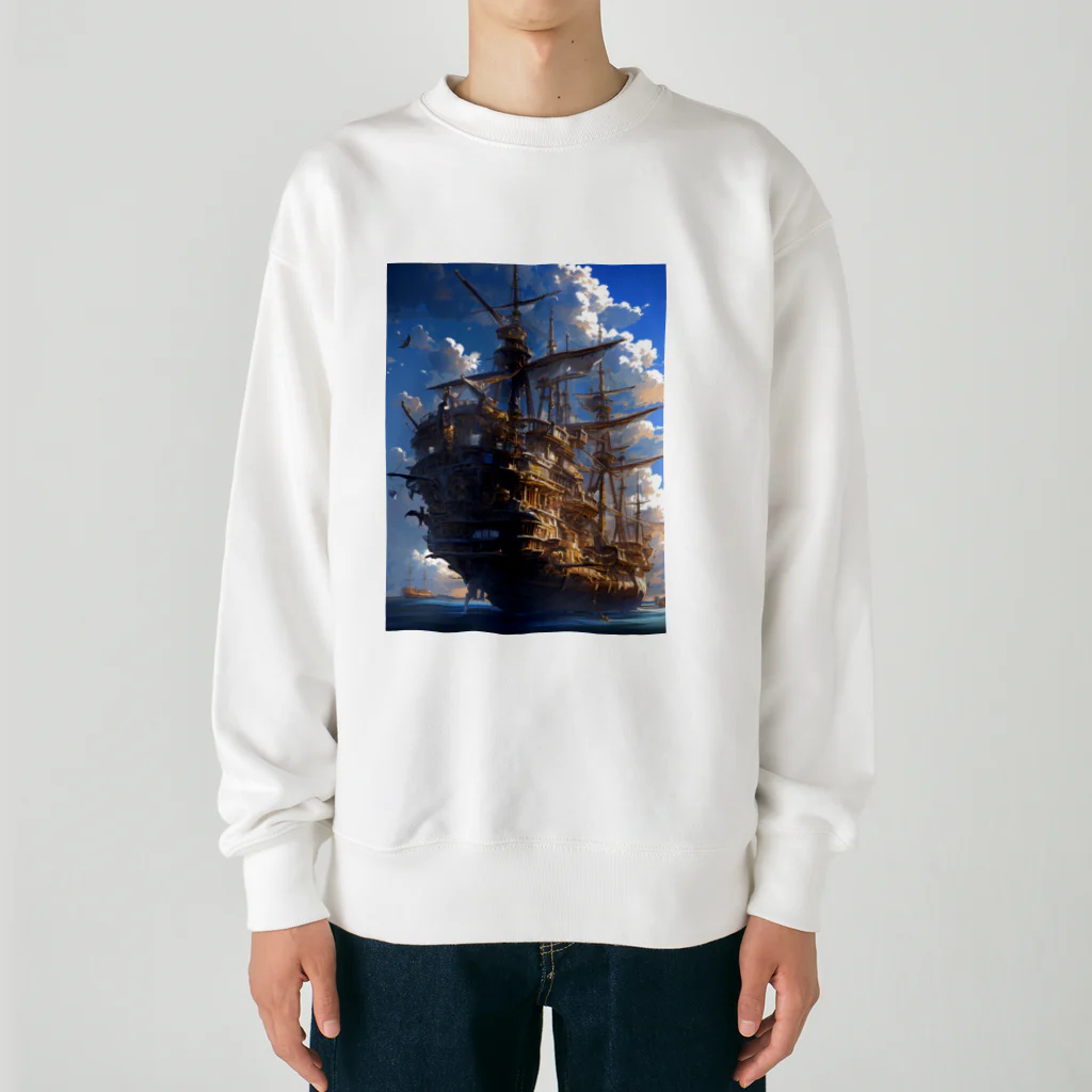 AQUAMETAVERSEの海賊船　なでしこ1478 Heavyweight Crew Neck Sweatshirt