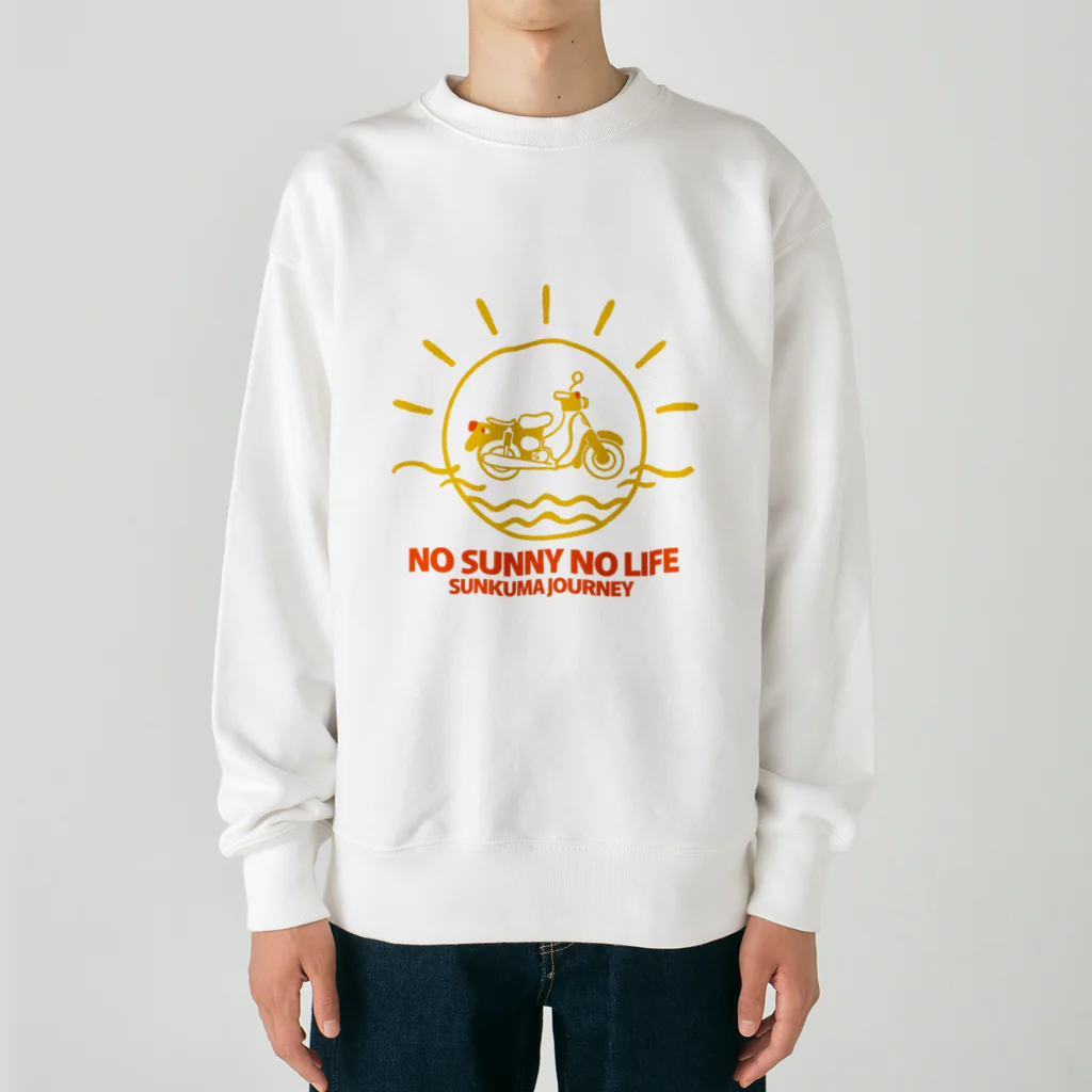 sunkuma_journeyのNO SUNNY NO LIFE Heavyweight Crew Neck Sweatshirt