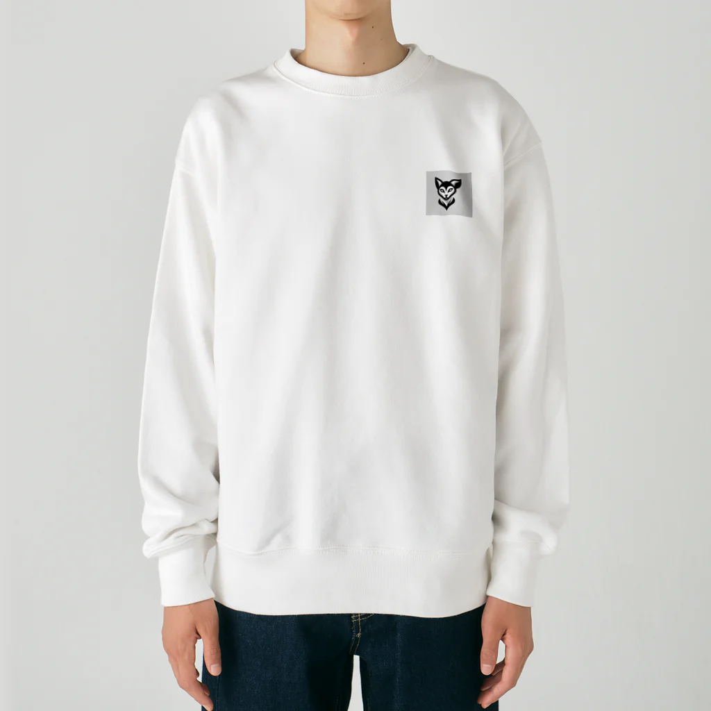 アニマルアーティファクトの猫ロゴ Heavyweight Crew Neck Sweatshirt