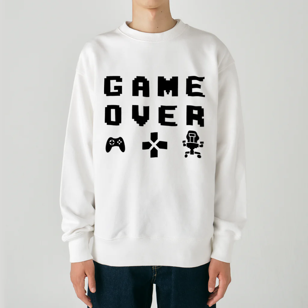 designerk　ＧＰのゲームオーバー　game over　GAME OVER Heavyweight Crew Neck Sweatshirt