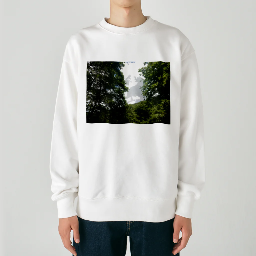 モニアショップの緑　写真 Heavyweight Crew Neck Sweatshirt