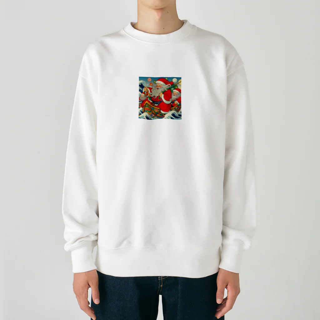 momonekokoの和風サンタクロース Heavyweight Crew Neck Sweatshirt