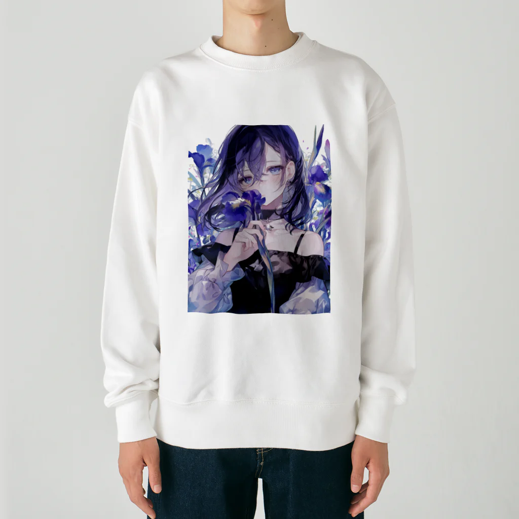 AQUAMETAVERSEの花菖蒲の優美な香り　BLUE PLUM  691 Heavyweight Crew Neck Sweatshirt