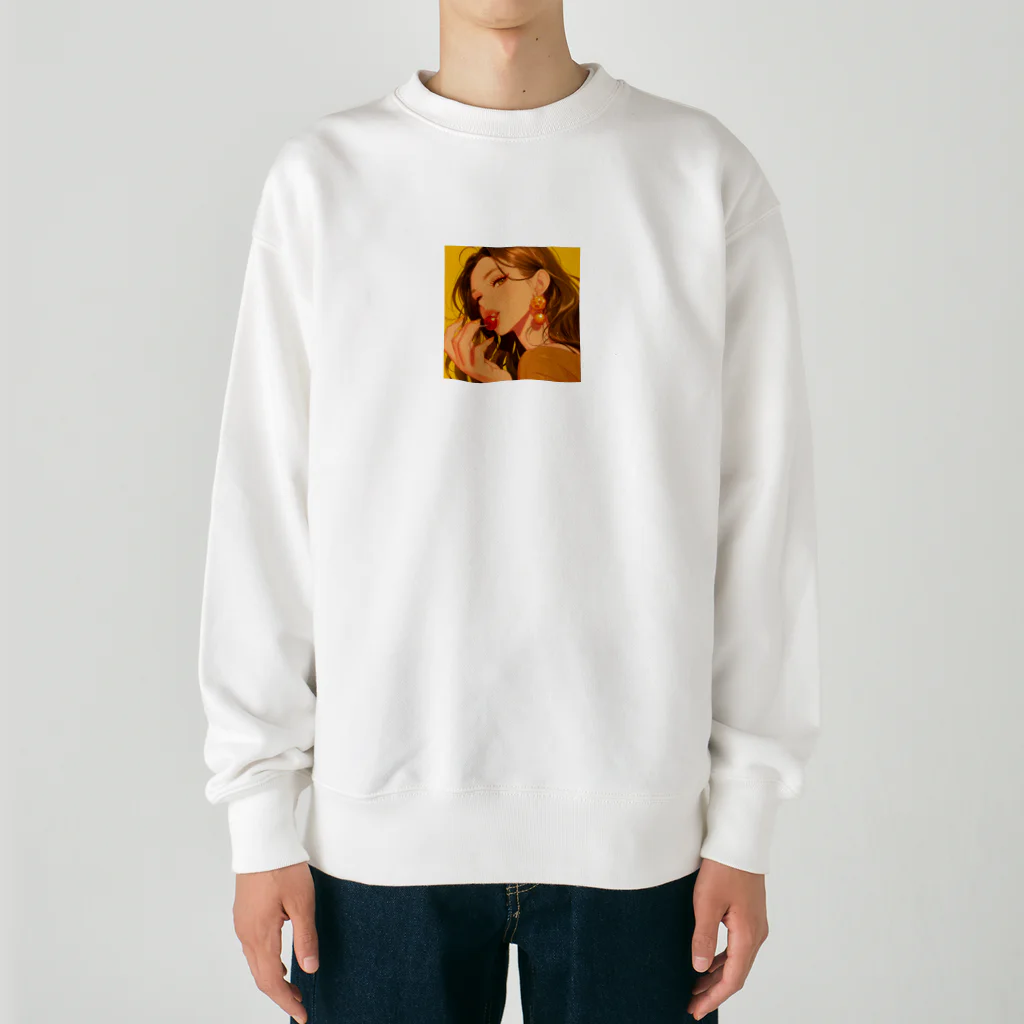 AQUAMETAVERSEの太陽の中のチェリーフレーバー Marsa 106 Heavyweight Crew Neck Sweatshirt