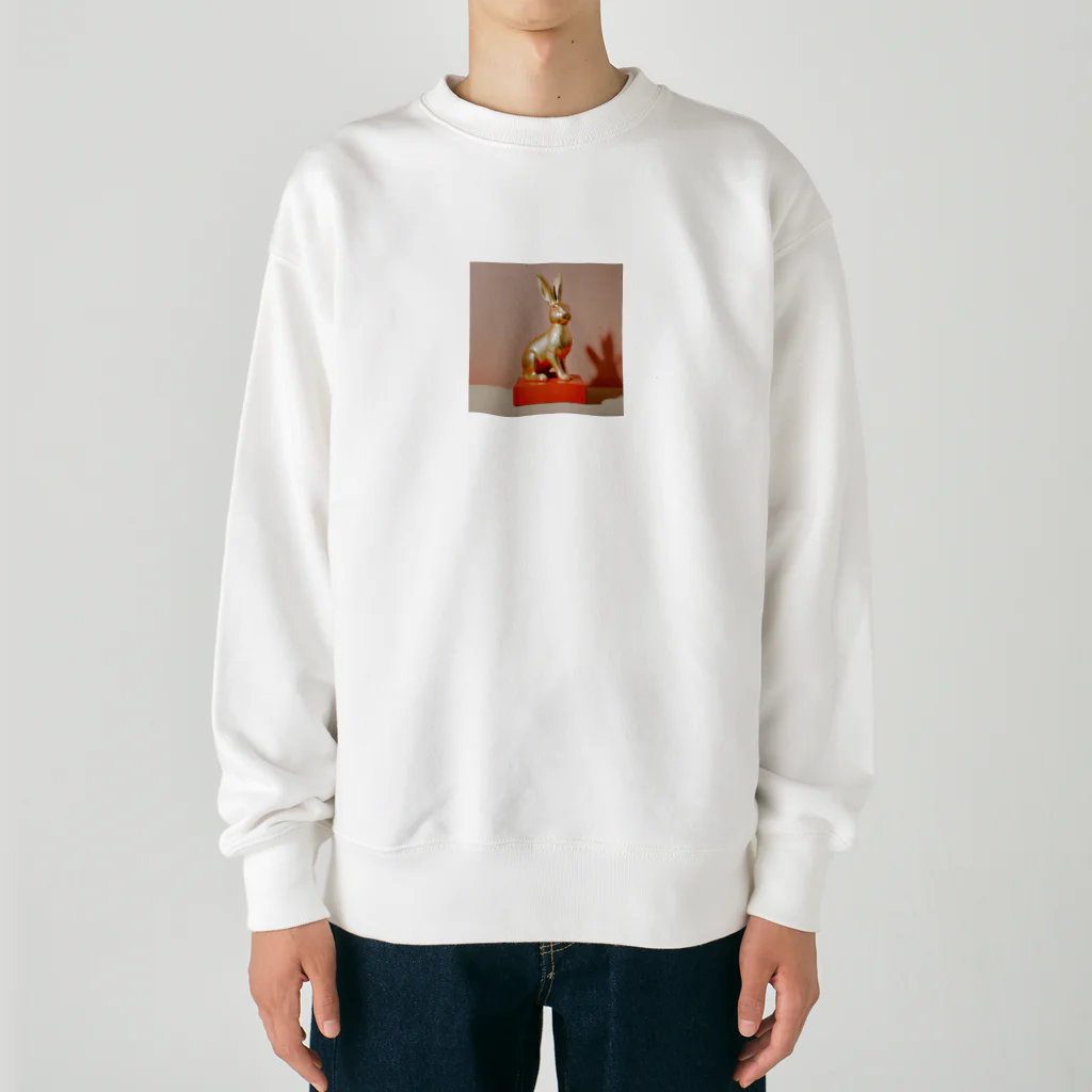 _euphoria_の黄金のうさぎ Heavyweight Crew Neck Sweatshirt