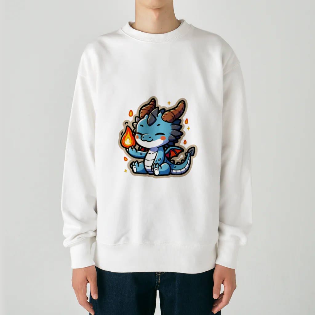 scarlet358のドラゴンくん Heavyweight Crew Neck Sweatshirt