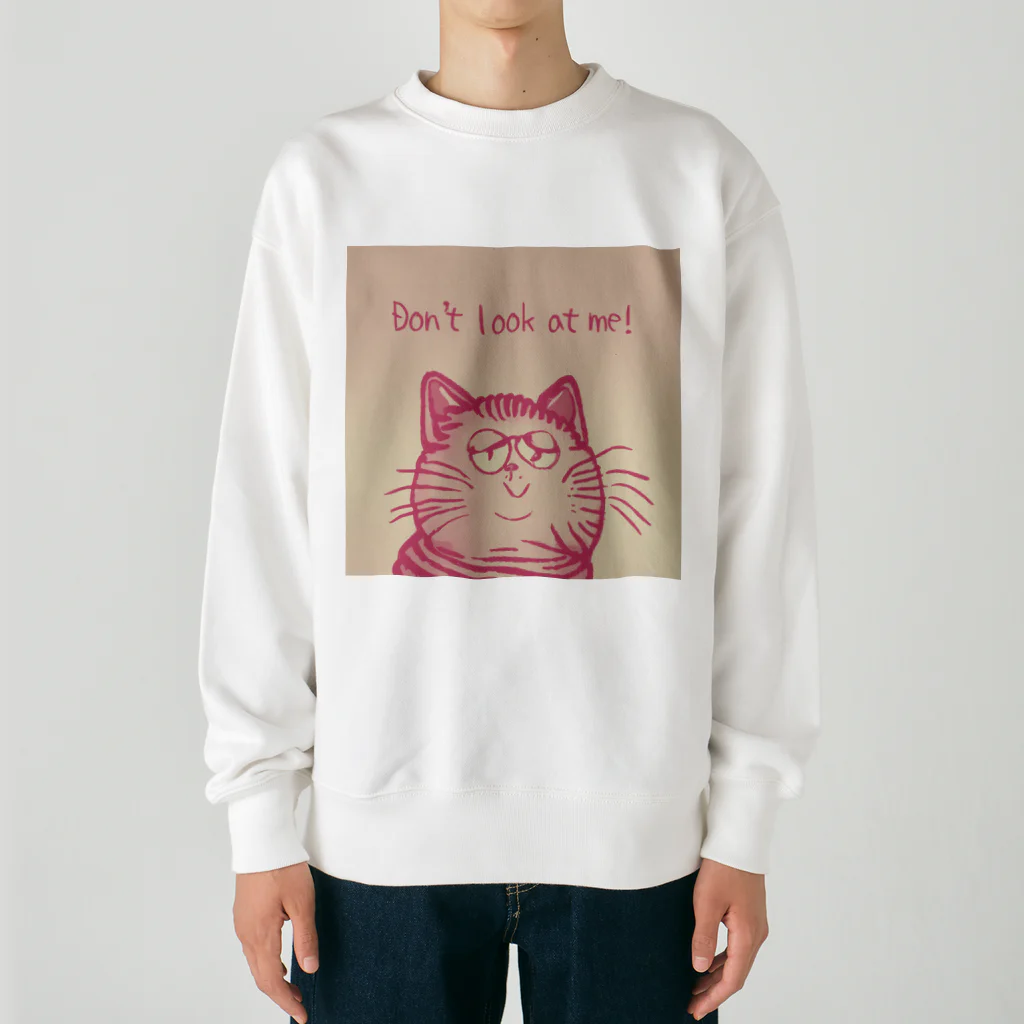 らうんじのコッチミンナネコ Heavyweight Crew Neck Sweatshirt