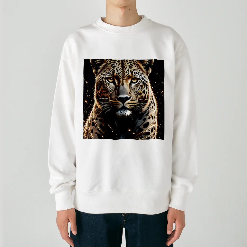 ritomomijiのヒョウ6 Heavyweight Crew Neck Sweatshirt