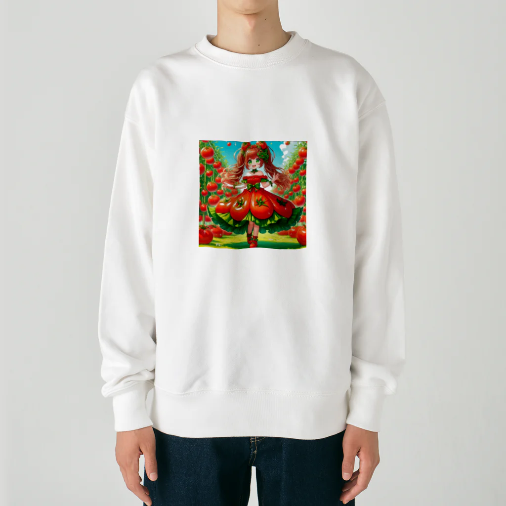 bottaの可愛い、トマト、リコピン Heavyweight Crew Neck Sweatshirt