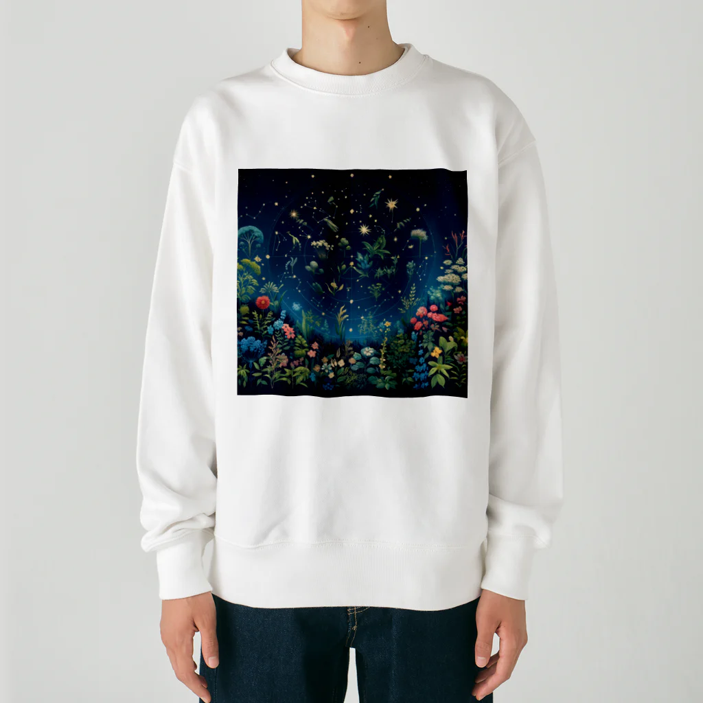 0denkundesuの星彩植譜 Heavyweight Crew Neck Sweatshirt