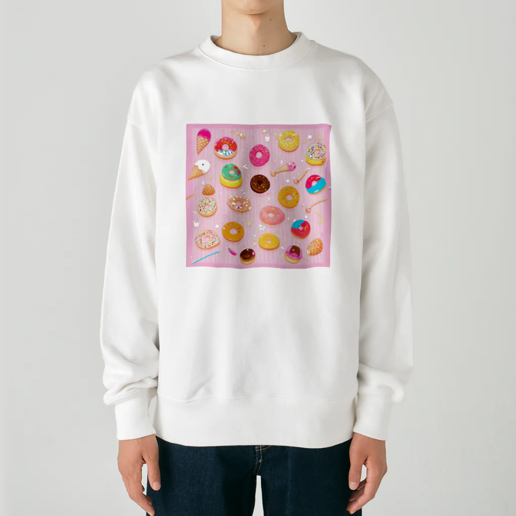 MEGROOVEのドーナツいっぱい🍩 Heavyweight Crew Neck Sweatshirt