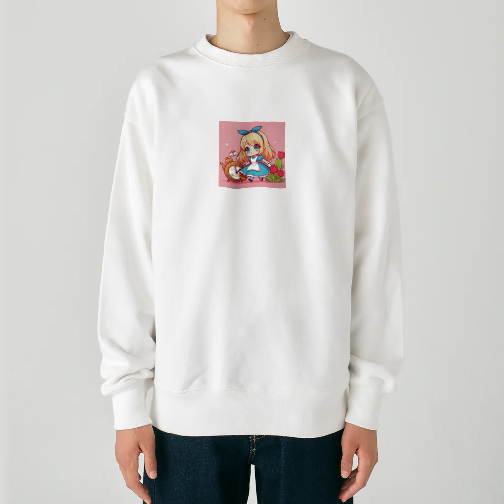 xsayaxの不思議の国のアリス少女 Heavyweight Crew Neck Sweatshirt