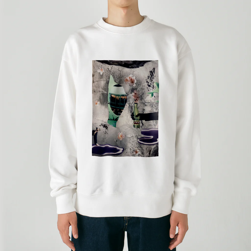 kirokokeshiのへんてこりん宇宙人 Heavyweight Crew Neck Sweatshirt