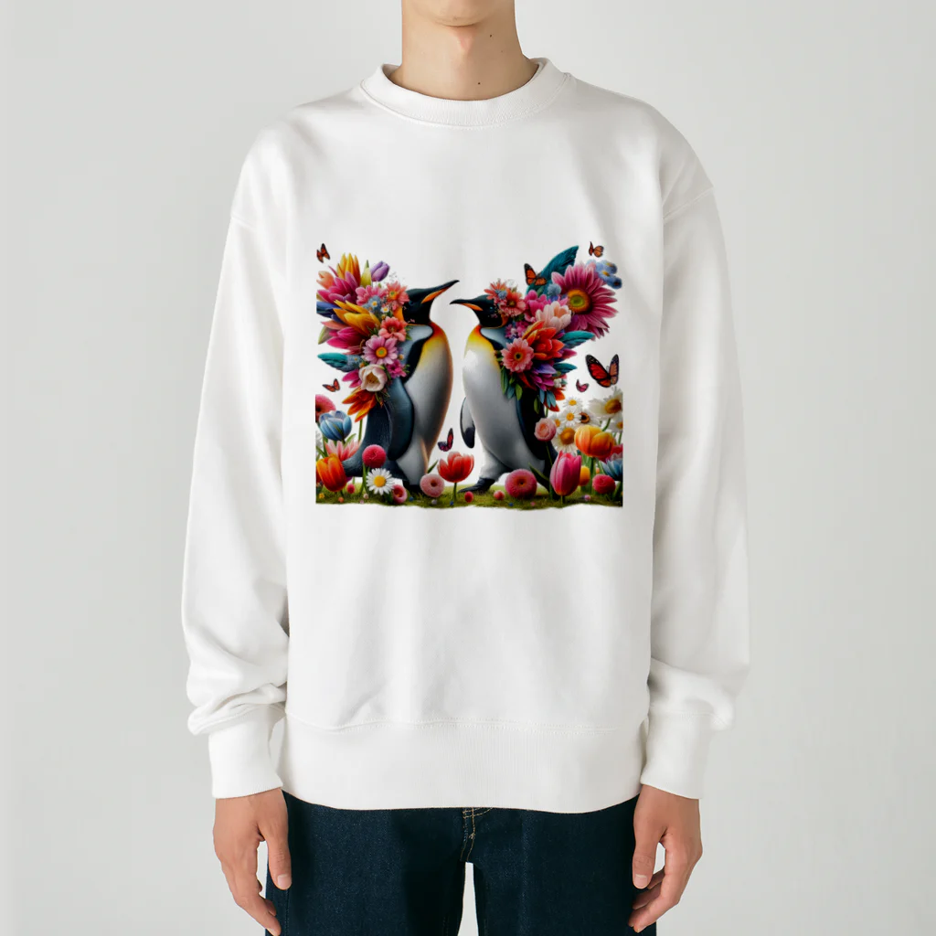 zenjoyのフラワーペンギン Heavyweight Crew Neck Sweatshirt