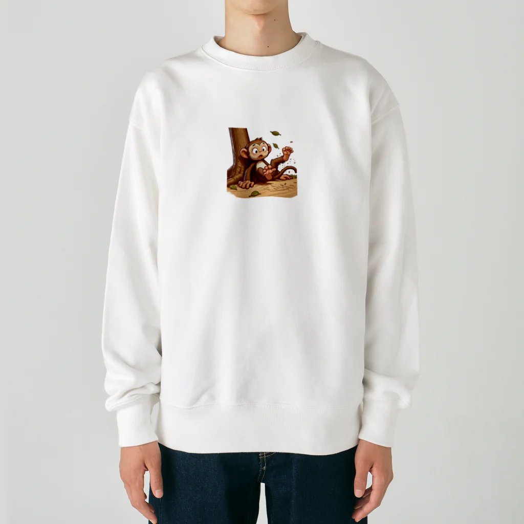 K'ramaの猿も木から落ちるB Heavyweight Crew Neck Sweatshirt