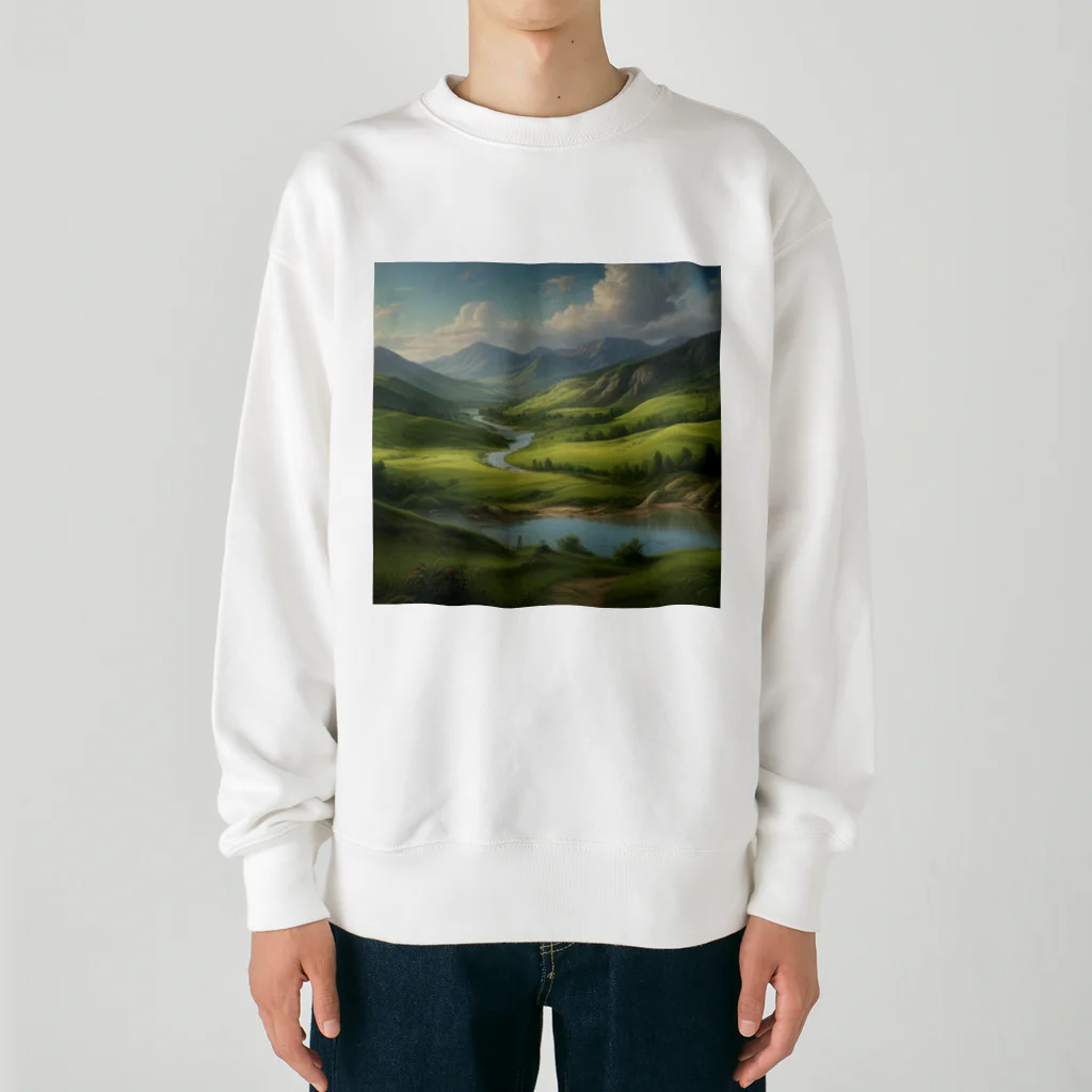 ISEN5の山の風景 Heavyweight Crew Neck Sweatshirt