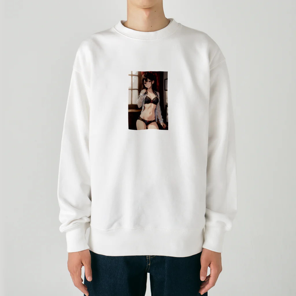 inoken_のカワイイ下着女子 Heavyweight Crew Neck Sweatshirt