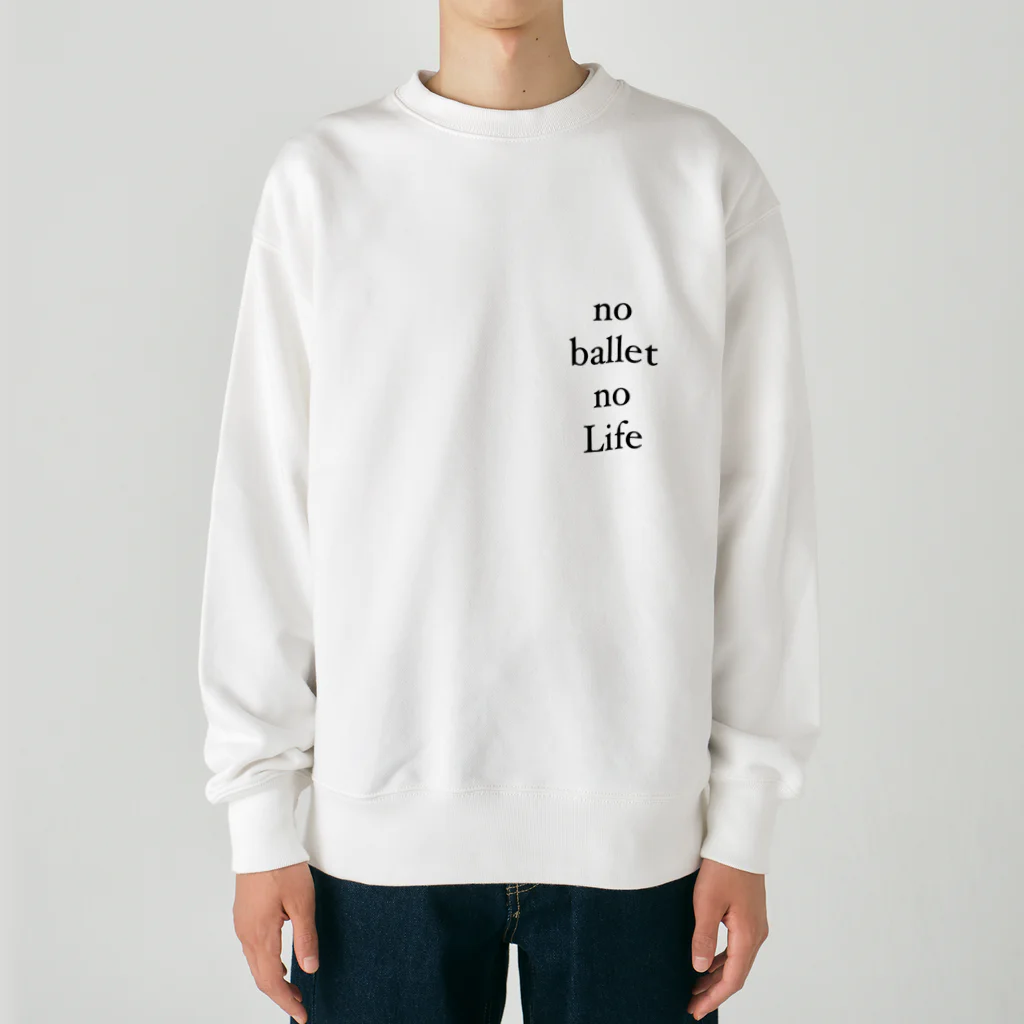 ballet_etのNoballetNoLife Heavyweight Crew Neck Sweatshirt