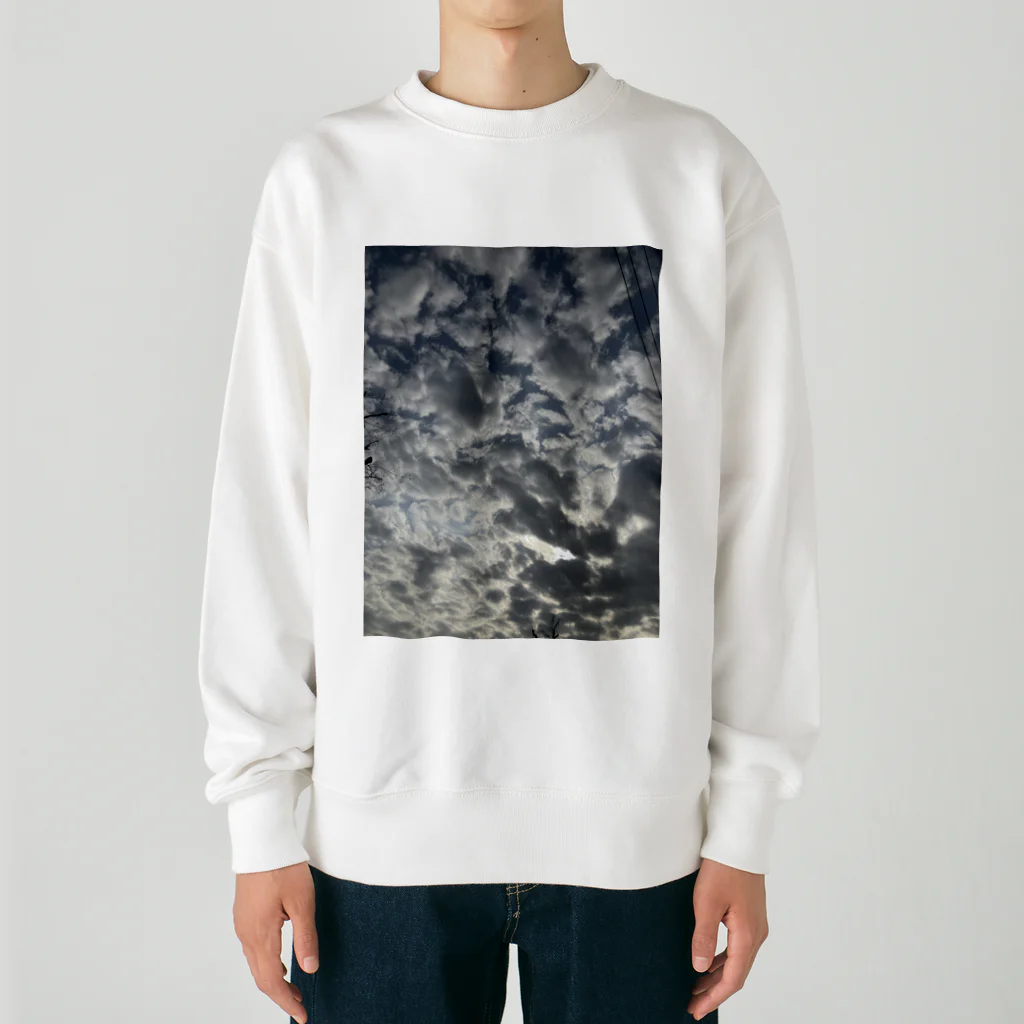 そらの4月13日の空 Heavyweight Crew Neck Sweatshirt