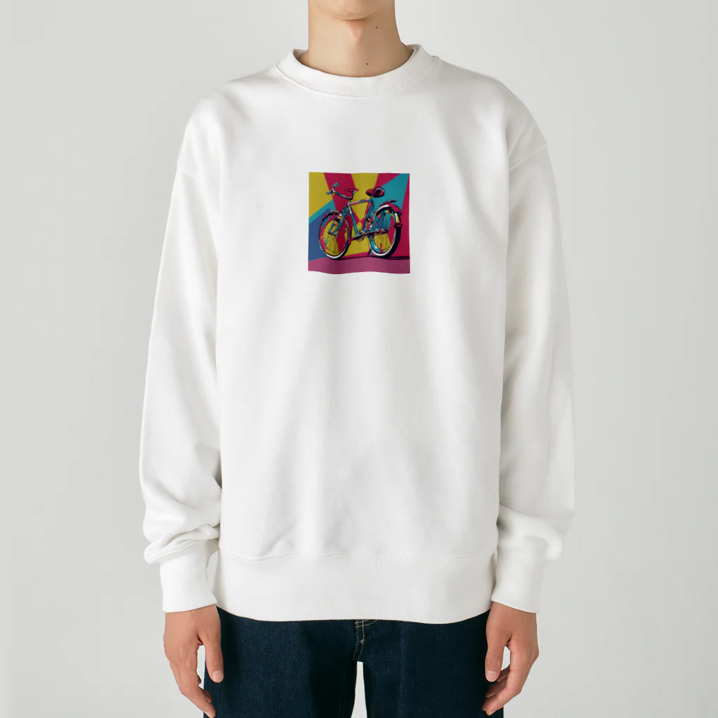 NeoPopGalleryのPOPART bicycle Heavyweight Crew Neck Sweatshirt