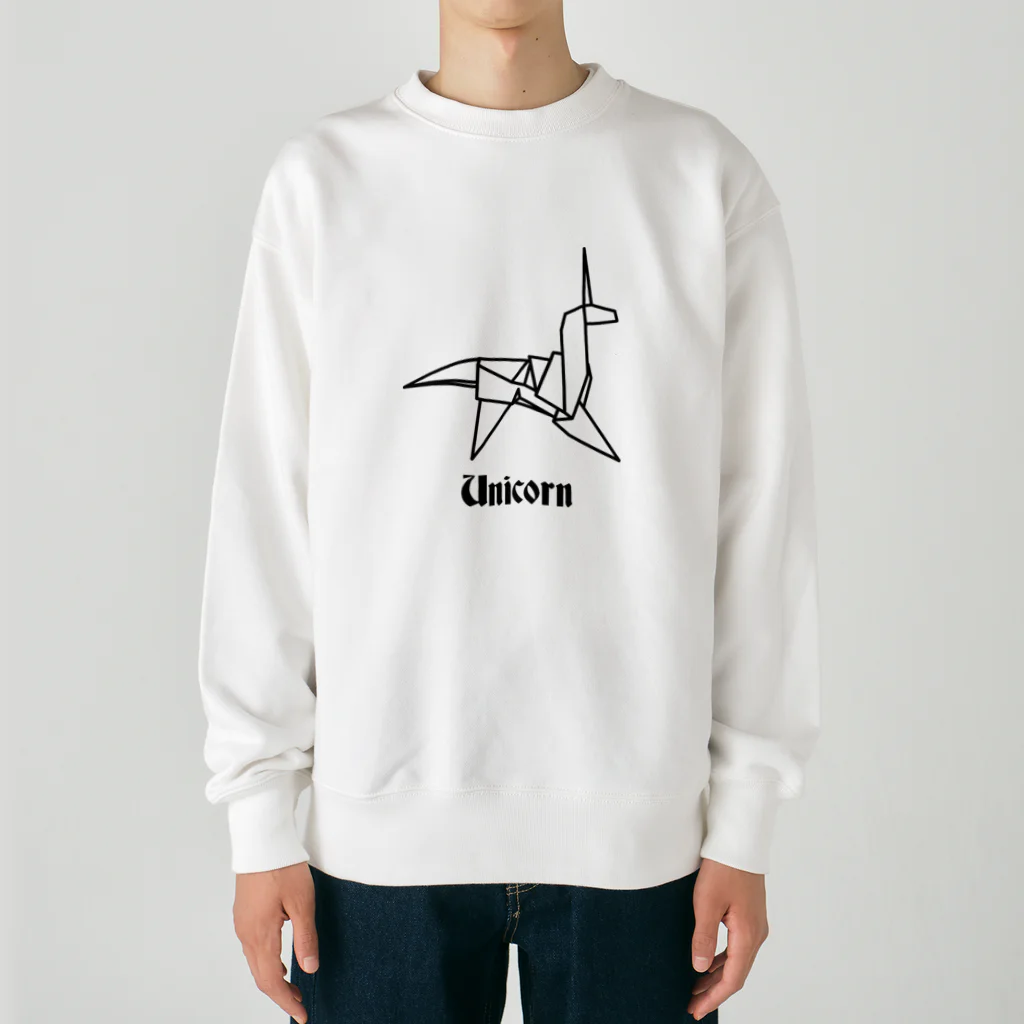 stereovisionのユニコーンの折り紙 Heavyweight Crew Neck Sweatshirt