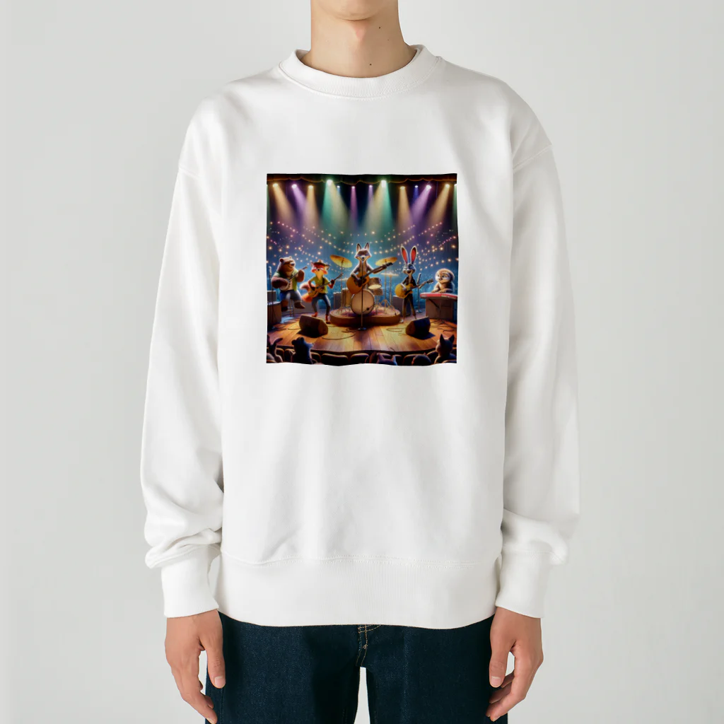 ANIMAL HEROES -musical band-のアニマルミュージックフェス：ビートの仲間たち Heavyweight Crew Neck Sweatshirt