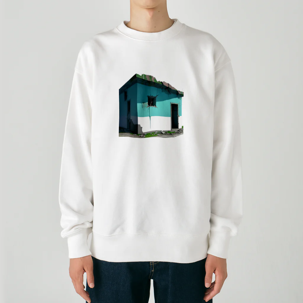 Buildingsの廃墟 12 Heavyweight Crew Neck Sweatshirt