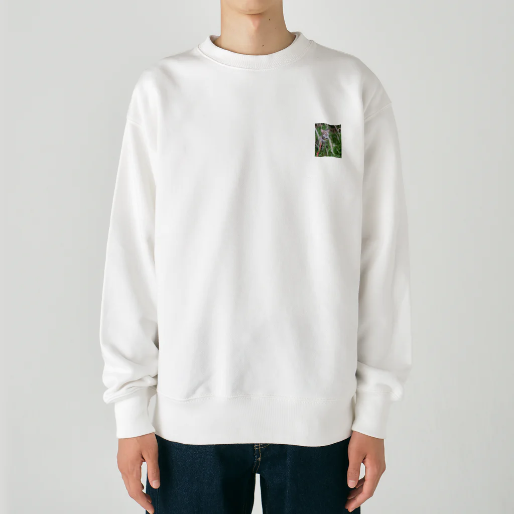 sisyの家ねこ鼻コチョコチョで変顔 Heavyweight Crew Neck Sweatshirt