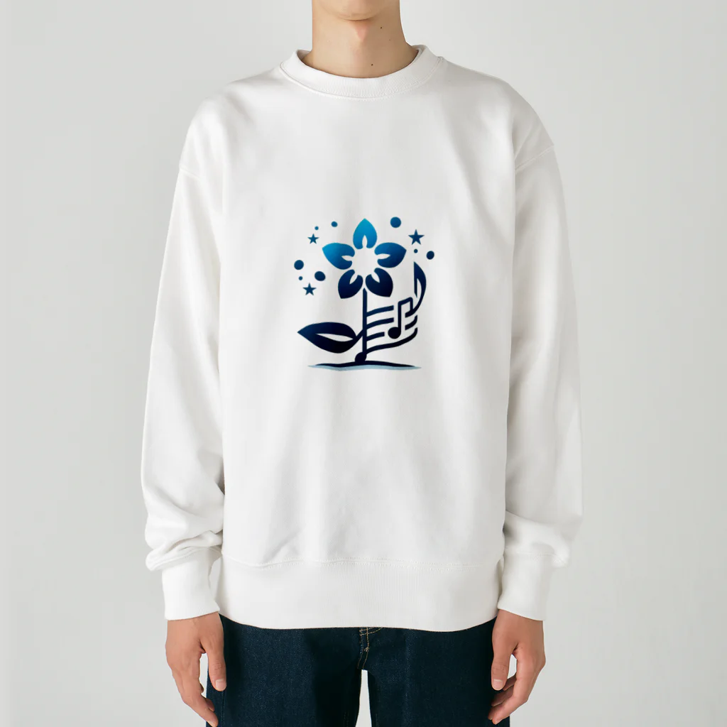 Hana＆Hana★のフラワーBGM Heavyweight Crew Neck Sweatshirt