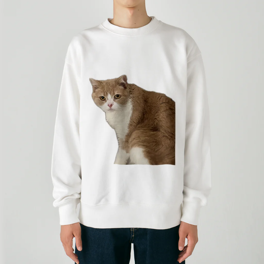 Mashlyのマシロくん猫グッズ Heavyweight Crew Neck Sweatshirt