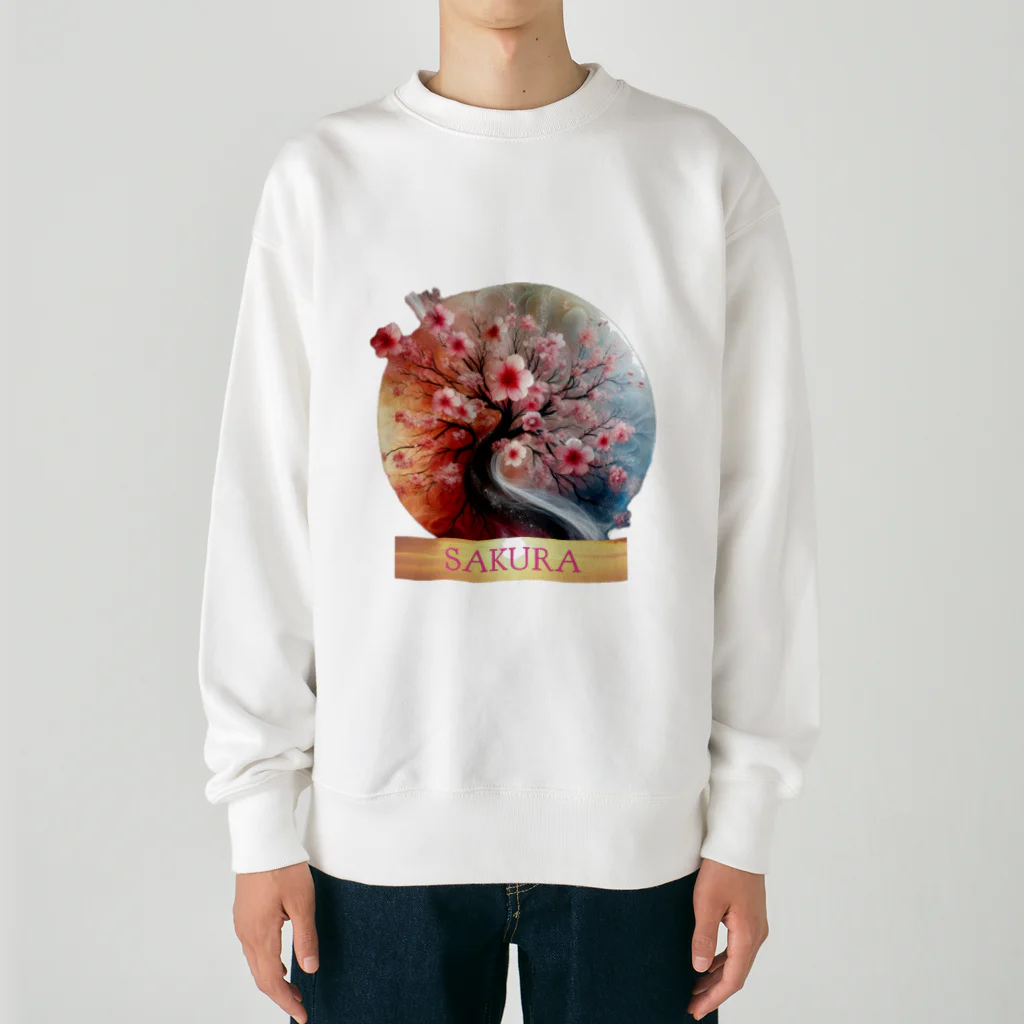 gates_of_heavenのSAKURA Heavyweight Crew Neck Sweatshirt