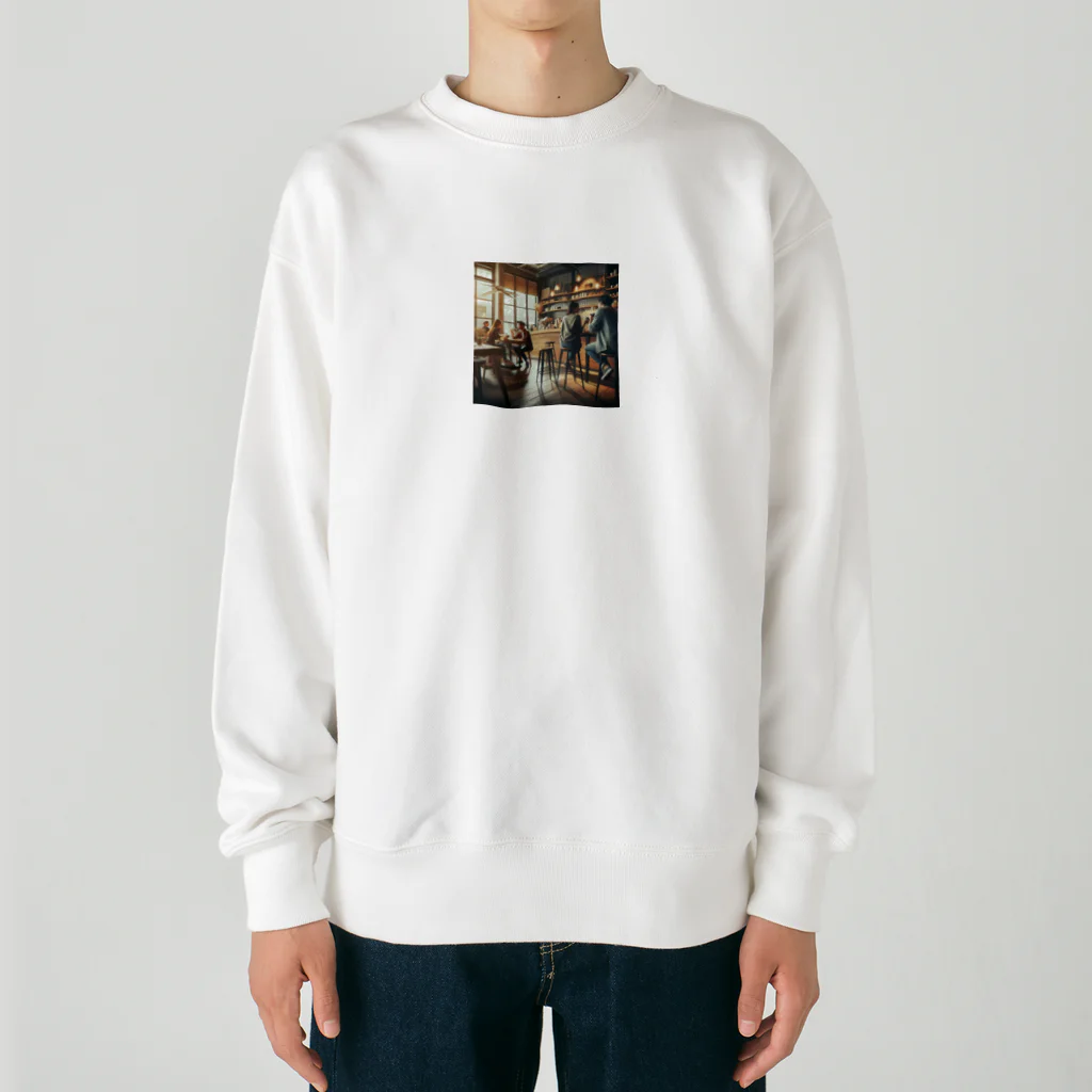 U hopeのカフェの何気ないワンショット Heavyweight Crew Neck Sweatshirt