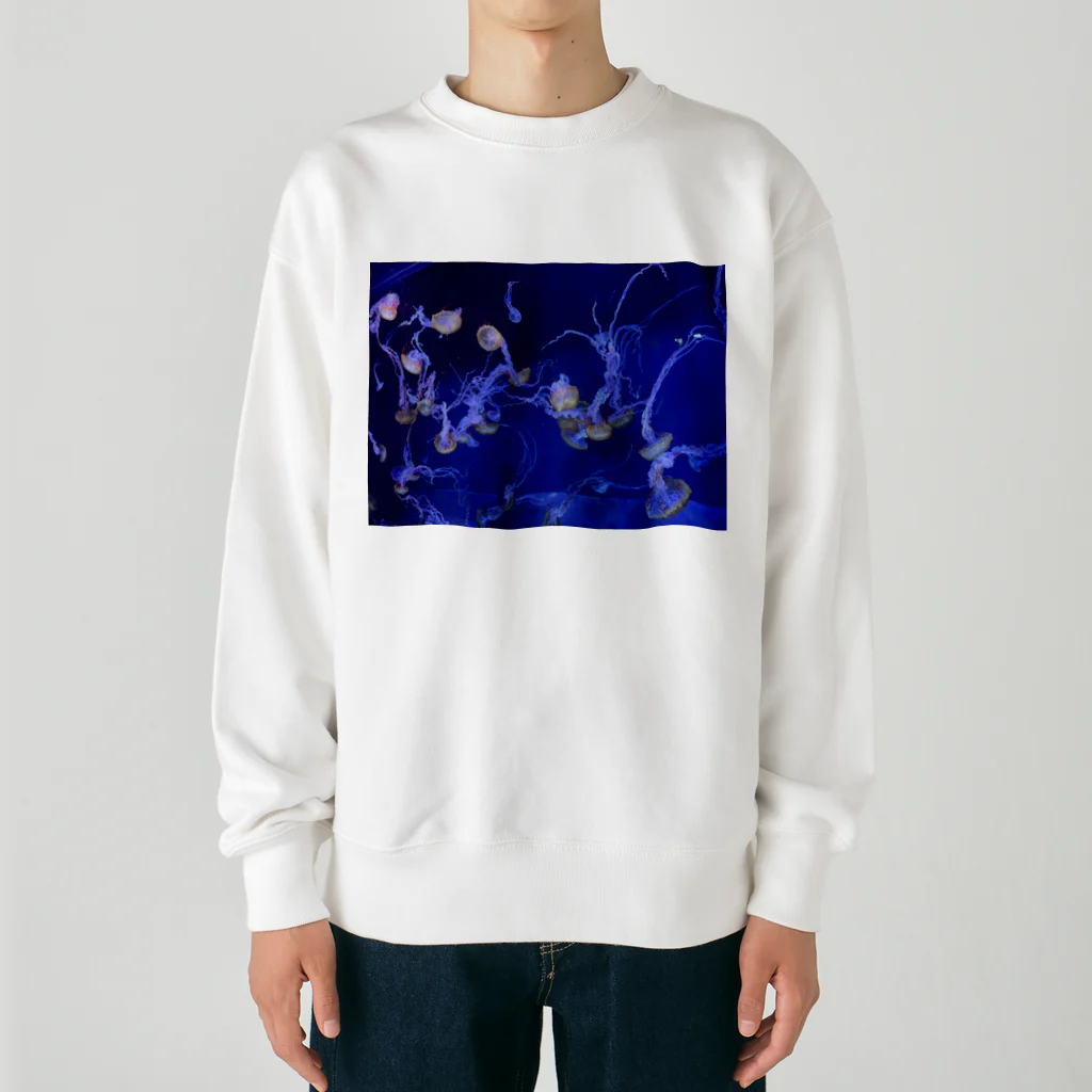 波乗り南国🏝️のゆらゆらクラゲくん Heavyweight Crew Neck Sweatshirt