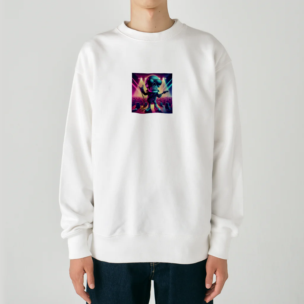 波乗り南国🏝️のスカルくん Heavyweight Crew Neck Sweatshirt