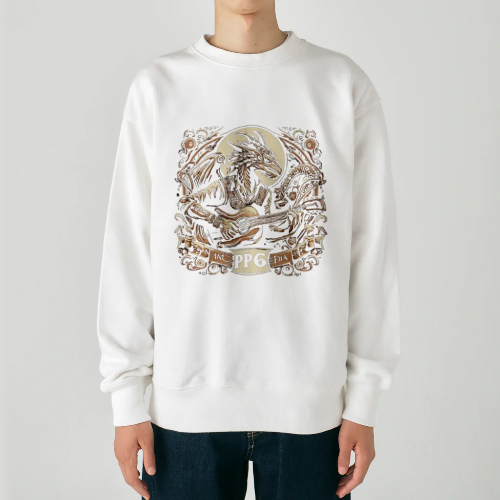 Prosperous Peony 6のPP6　ドラゴンバンドデザイン Heavyweight Crew Neck Sweatshirt