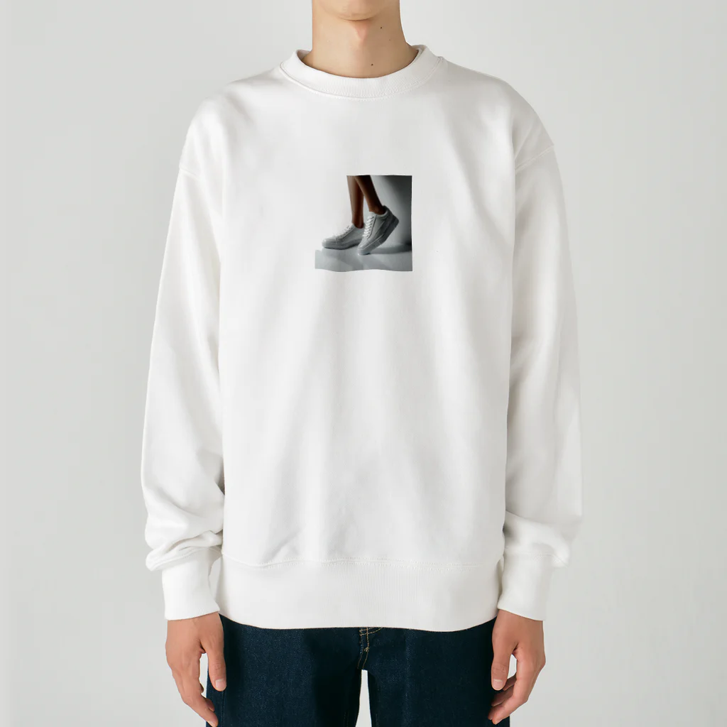 アミュペンの白いスニーカー Heavyweight Crew Neck Sweatshirt